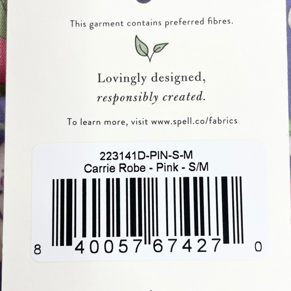 Spell & The Gypsy Carrie Floral Robe In Pink S/M NWT - Picture 4 of 10